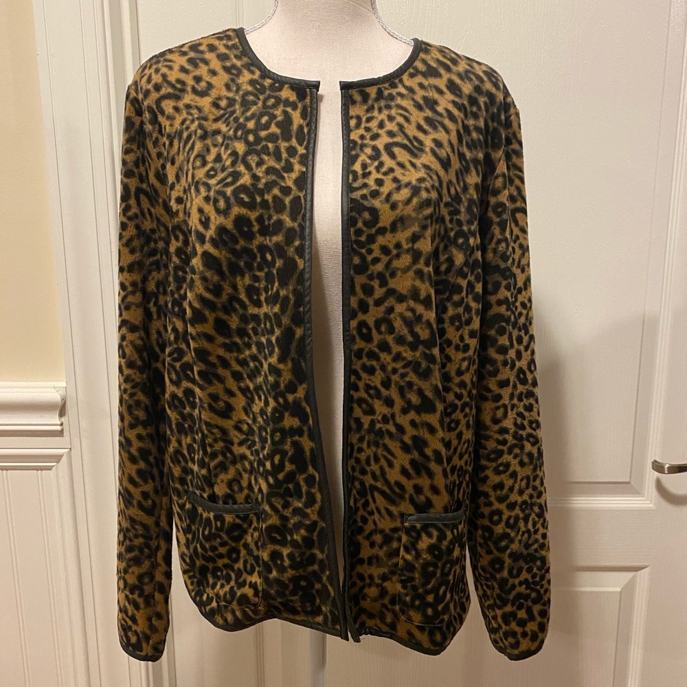Chicos Animal Print Sweater